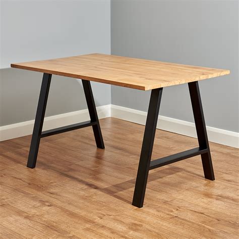 steel box frame table|rectangular metal table legs.